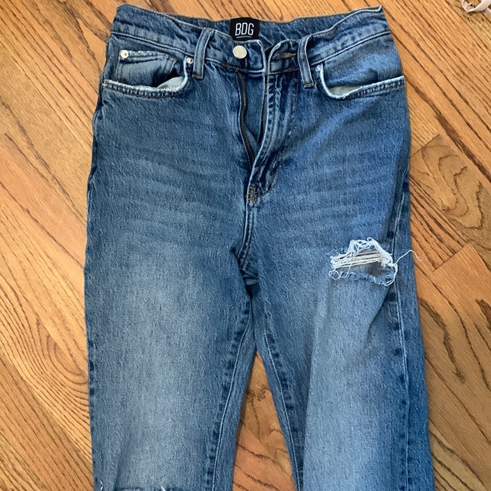 bdg stretch high rise flair jeans